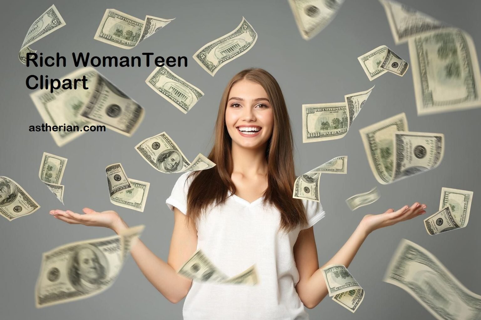 Rich WomanTeen Clipart